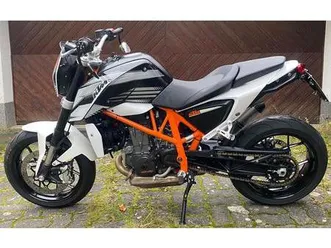 ktm duke 690 weiß/orange leovince gedrosselt a2