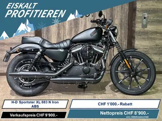 harley-davidson xl 883 n sportster iron, custom, occasion, chf 9'400.-