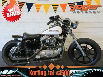 harley-davidson sportster xl 883 stoere custom! zwart