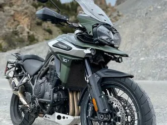 triumph tiger 1200 xca matt khaki green kurven abs sitzh
