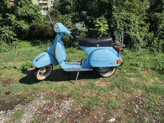 vespa px 125 px125e arcobaleno blu/azzurro