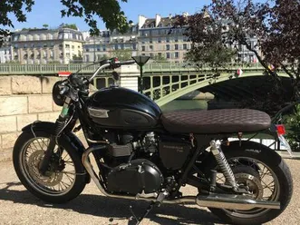 triumph bonneville t100 black baak mecatwin