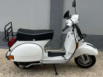 piaggio vespa px 125 e arcobaleno bianco
