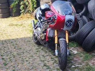 aprilia rsv 1000 tuono r special cafè racer rosso