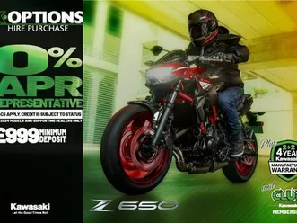 kawasaki z650 2025 prices from £6999 3 colour options to choice from
