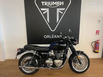 triumph bonneville t120 t 120 stealth editions 2024 1900kms