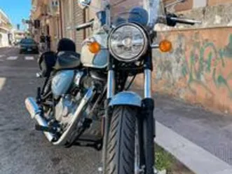 royal enfield meteor 350 aurora blu aziendale