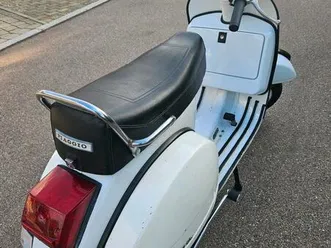 vespa px 80 / 125 weiss mit tüv 10/27 e-starter motor revidiert