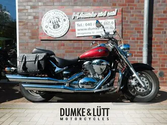 suzuki vl800 c, leder satteltaschen