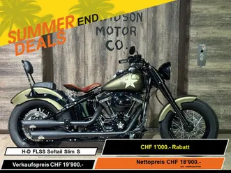 harley-davidson flss 1801 softail slim s 110, custom, occasion, chf 18'900.-