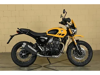 triumph scrambler 400 xc, retro, modèle démo, chf 9'500.-