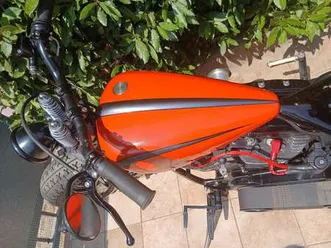 harley-davidson fat boy arancione