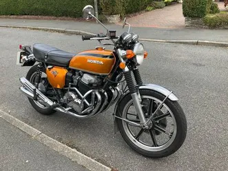 honda 750-4 k2 original uk bike 1974 candy gold