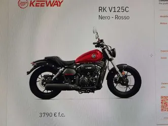 keeway rkv 125 custom rosso