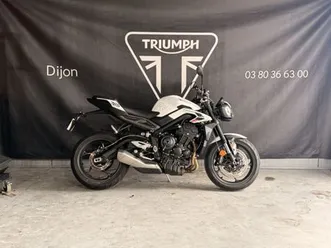 triumph street triple 765 r 2025 765 cm3 | moto roadster | 1 100 km | blanc | 21000 dijon