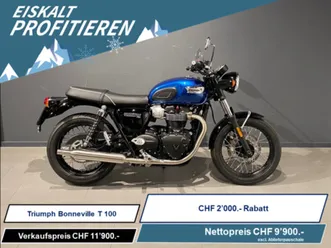triumph bonneville t100, retro, occasion, chf 9'900.-