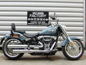 harley-davidson softail fat boy 1868 2024 1868 cm3 | moto custom | 902 km | bleu | 06800 cagnes sur mer