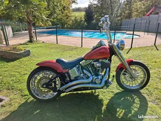 harley davidson flstc orange candy