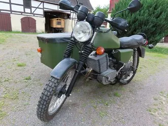 mz etz 250 gespann mit lastenseitenwagen, mit hu