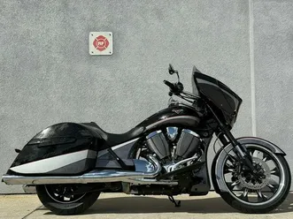 2016 victory motorcycles magnum black crystal over super steel gray