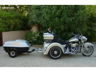 trike harley davidson avec remorque