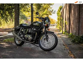 triumph thruxton 900 | origineel nl | slechts 11.845 km | caféracer groen