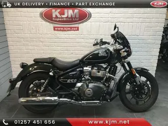 royal enfield super meteor 650 in astral green, 2023/73, 2,210 miles covered