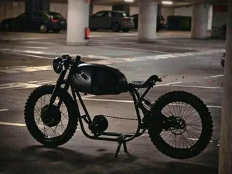 bmw r100 café racer style e-bike