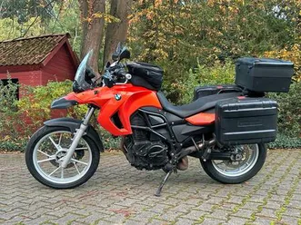 bmw f 650 gs lavaorange tiefergelegt