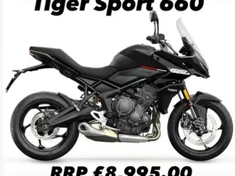 new triumph tiger sport 660 motorcycle - save 1,545.00 oxford deal