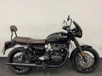 triumph bonneville t120 black ** mot july 2026 - engine bars - full history **