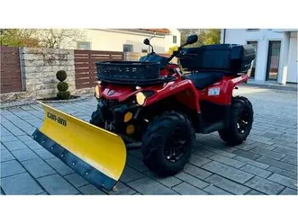 can-am outlander 570 pro - quad - nur 1.700km - schneeschild -lof