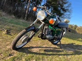 mz ts 150 original grün neu lackiert mit papieren