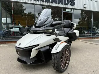 2025 can-am spyder rt sea to sky1330 cc 6 speed semi auto trike white