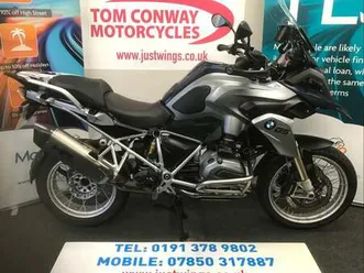 bmw r1200 gs-te, 2015(65), 24,895 miles, fsh, akropovic, spoke wheel, £6695