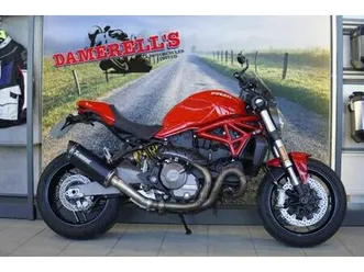 2019 ducati monster 821 red motorcycle