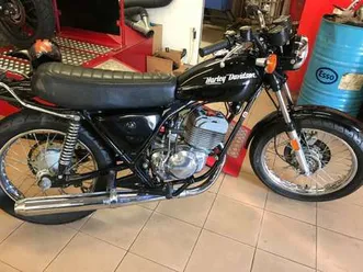 harley-davidson ss 250 aermacchi nero
