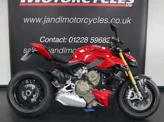 ducati streetfighter v4 s. full ducati history, many extras, sale price £14495!