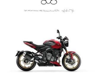 triumph trident 800 rosso