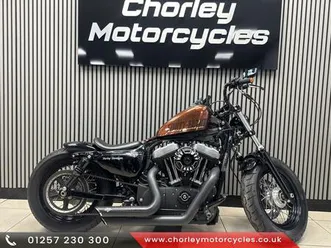 harley-davidson sportster harley davidson xl1200 forty eight c14 with 4346 miles custom cruiser bobbe 1202 cc
