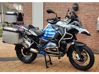 bmw r1200 gs adventure 2017 blauw-wit met alu kofferset. — motoren | bmw — marktplaats