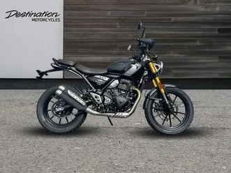 2025 triumph scrambler 400 x standard colour petrol black 6 speed