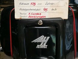 heinkel tourist roller 103 a0 1956 rohrlenker tüv 08/2026