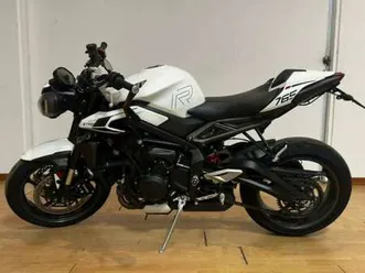 triumph street triple 765 765 bianco