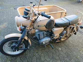 mz ts 250/1 mit lastenbeiwagen, schwabel, vape,
