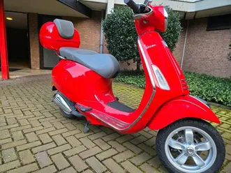 vespa primavera 50 2t rot grau mit koffer c53 2 top zustand