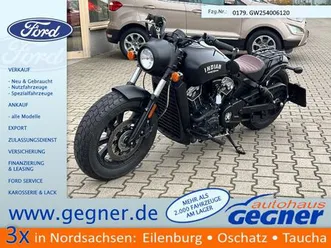 indian scout bobber black miller auspuff