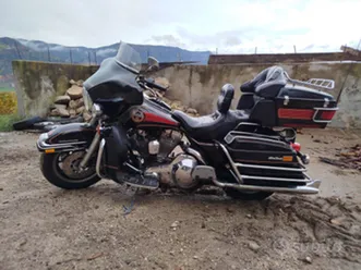 harley e glide con carozzina