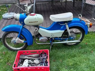 simson spatz sr4-1 selten 1965 atlantikblau blau originallack