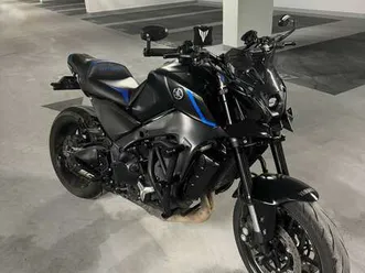 yamaha mt-09 a2 matt zwart zwart